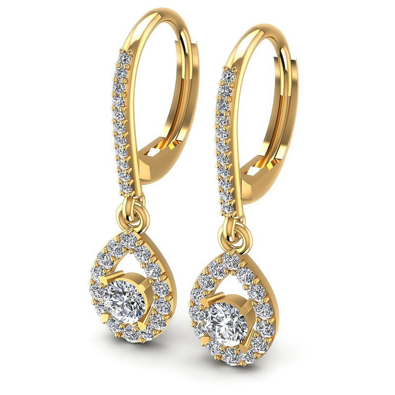 Round Diamonds 1.20CT Earring in 14KT White Gold
