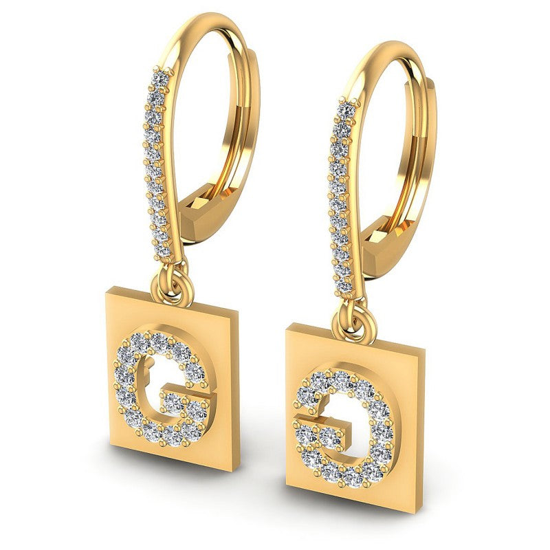 Round Diamonds 0.60CT Earring in 14KT White Gold
