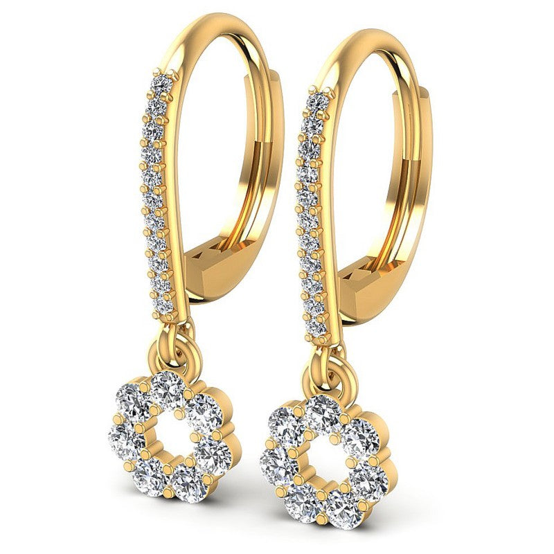 Round Diamonds 0.80CT Earring in 14KT White Gold