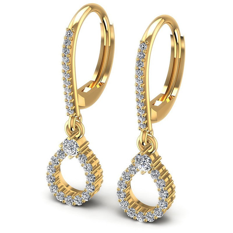 Round Diamonds 0.80CT Earring in 14KT White Gold