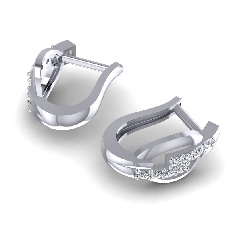 Round Diamonds 0.20CT Earring in 14KT Yellow Gold