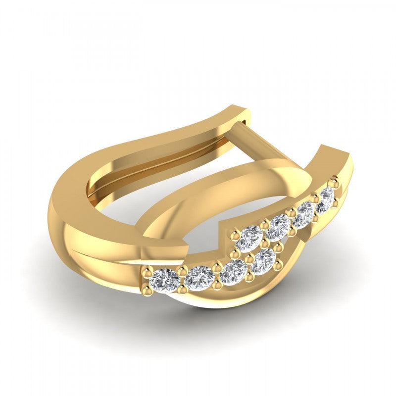 Round Diamonds 0.20CT Earring in 14KT Rose Gold