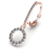 Round Diamonds 0.80CT Earring in 18KT Rose Gold