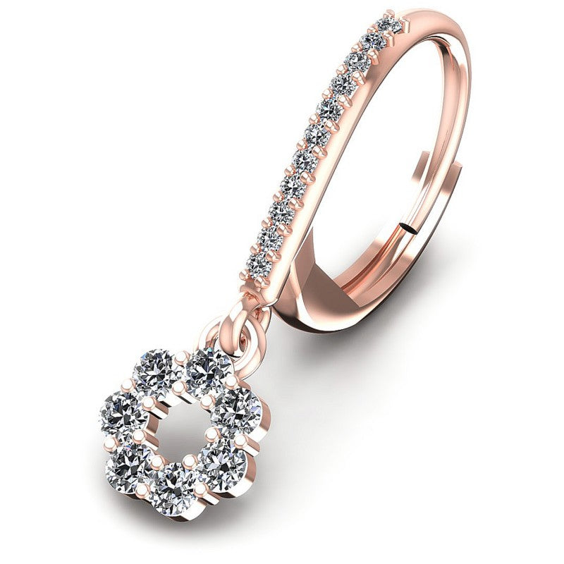 Round Diamonds 0.80CT Earring in 18KT Rose Gold