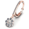 Round Diamonds 0.80CT Earring in 18KT Rose Gold