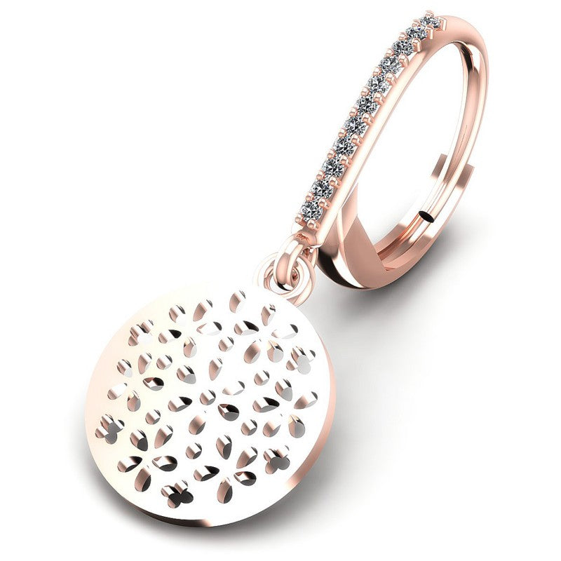 Round Diamonds 0.20CT Earring in 18KT Yellow Gold