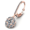 Princess and Round and Marquise Diamonds 1.40CT Earring in 18KT Rose Gold