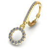 Round Diamonds 0.80CT Earring in 14KT Yellow Gold