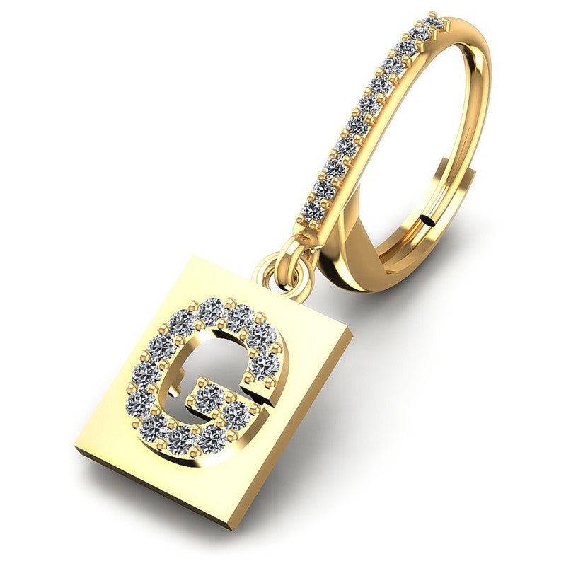 Round Diamonds 0.60CT Earring in 14KT Yellow Gold
