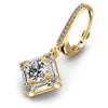 Baguette and Round Diamonds 3.00CT Earring in 14KT Yellow Gold