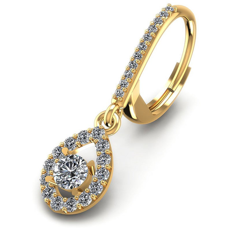 Round Diamonds 1.20CT Earring in 14KT Yellow Gold