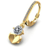 Round Diamonds 1.20CT Earring in 14KT Yellow Gold