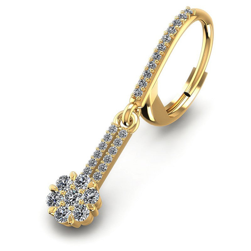 Round Diamonds 0.90CT Earring in 14KT Rose Gold