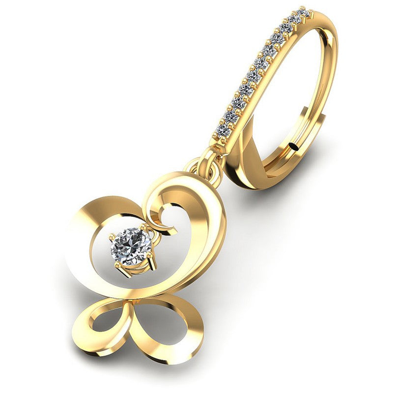 Round Diamonds 0.40CT Earring in 14KT Yellow Gold