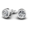 Round Diamonds 0.25CT Stud Earrings in 14KT Yellow Gold