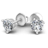 Round Diamonds 0.25CT Stud Earrings in 14KT Yellow Gold