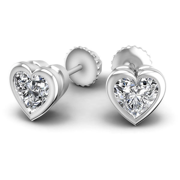 Mix & Match Hearts Diamond Earrings - Anmol Jewellers