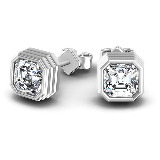 Ascher Diamonds 0.50CT Stud Earrings in 14KT Yellow Gold