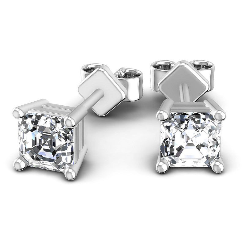 Emerald Diamonds 0.25CT Stud Earrings in 14KT Yellow Gold