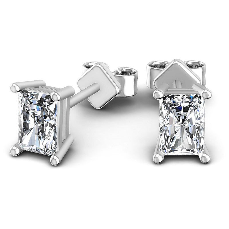 Radiant Diamonds 1.00CT Stud Earrings in 14KT Yellow Gold