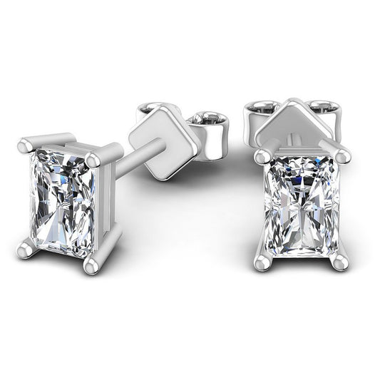 Radiant Diamonds 1.00CT Stud Earrings in 14KT Yellow Gold