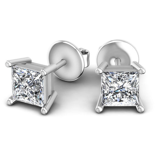 Princess Diamonds 0.25CT Stud Earrings in 14KT Yellow Gold
