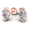 Marquise Diamonds 1.00CT Stud Earrings in 18KT Yellow Gold