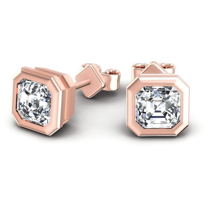 Emerald Diamonds 0.25CT Stud Earrings in 18KT Yellow Gold