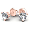 Round Diamonds 0.25CT Stud Earrings in 18KT Yellow Gold
