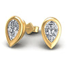 Pear Diamonds 1.00CT Stud Earrings in 14KT Yellow Gold