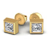 Princess Diamonds 0.25CT Stud Earrings in 14KT Yellow Gold