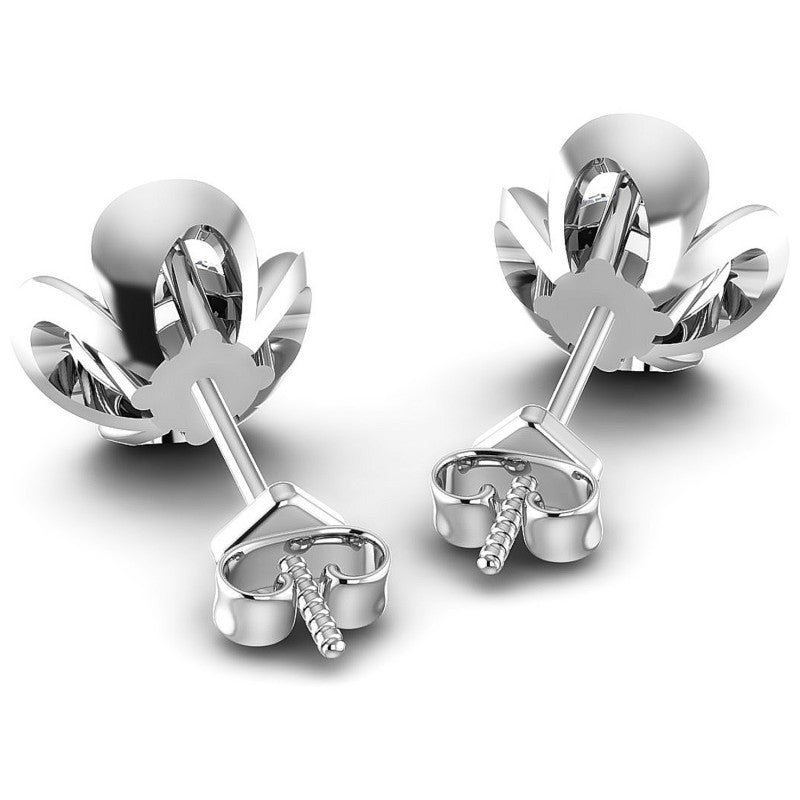 Round Diamonds 0.25CT Stud Earrings in 14KT Rose Gold