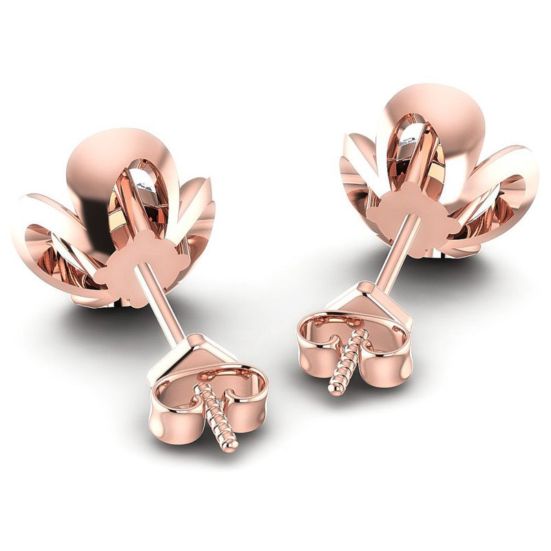 Round Diamonds 0.25CT Stud Earrings in 18KT Rose Gold