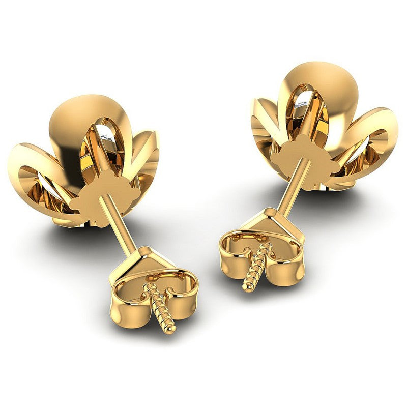 Round Diamonds 0.25CT Stud Earrings in 14KT Rose Gold