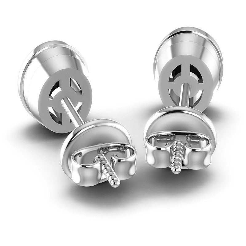 Oval Diamonds 1.00CT Stud Earrings in 14KT Rose Gold