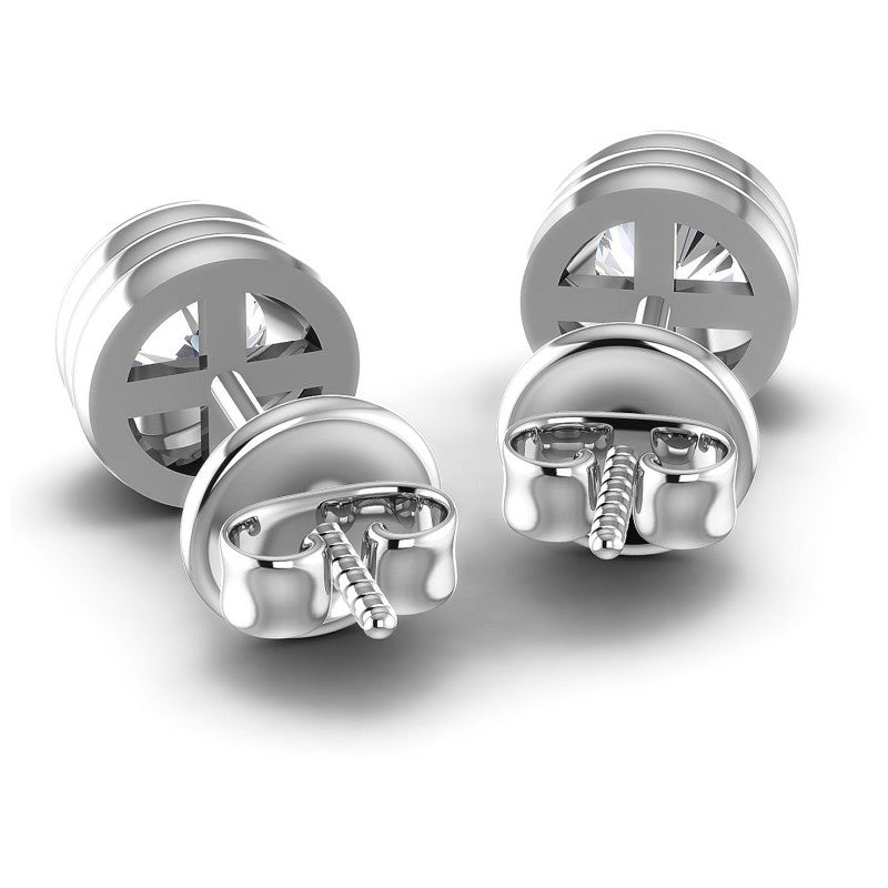 Round Diamonds 0.25CT Stud Earrings in 14KT Rose Gold