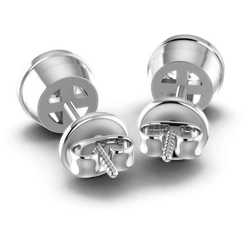 Round Diamonds 0.25CT Stud Earrings in 14KT Rose Gold