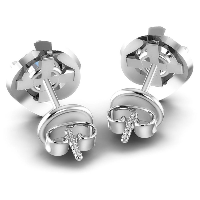Round Diamonds 0.25CT Stud Earrings in 14KT Rose Gold