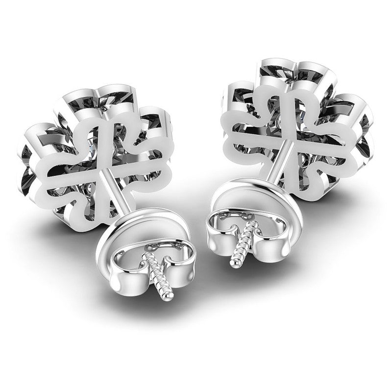 Round Diamonds 0.35CT Designer Studs Earring in 14KT Rose Gold