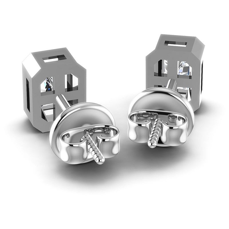 Radiant Diamonds 1.00CT Stud Earrings in 14KT Rose Gold