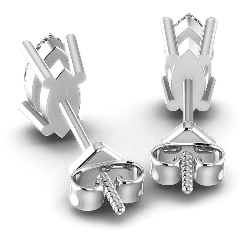 Marquise Diamonds 1.00CT Stud Earrings in 14KT Rose Gold