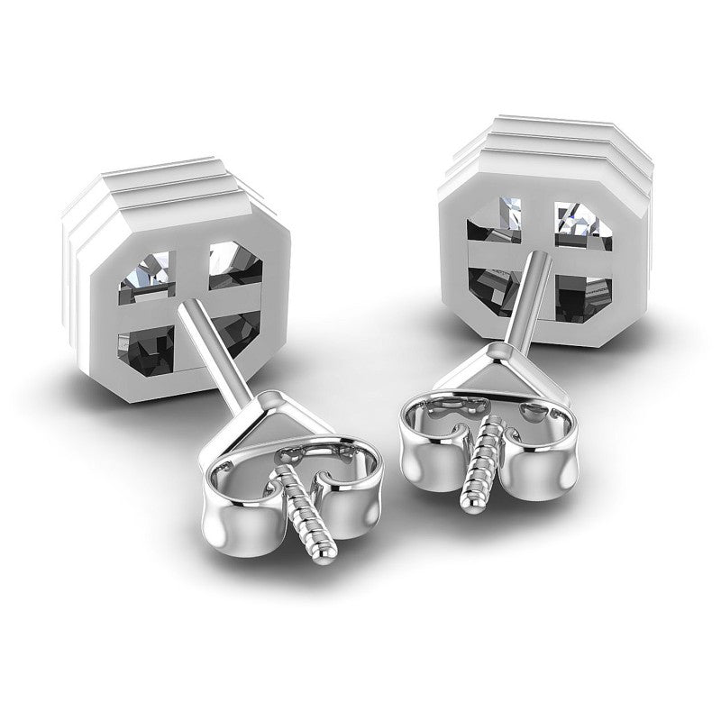 Ascher Diamonds 0.50CT Stud Earrings in 14KT Rose Gold