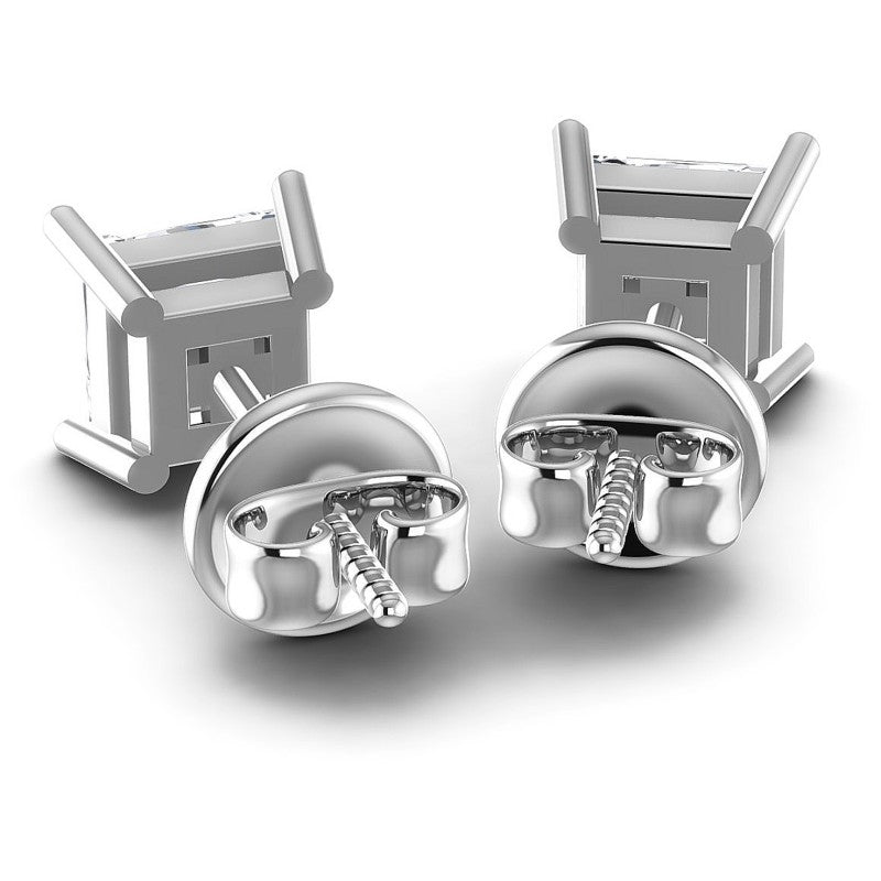 Princess Diamonds 0.25CT Stud Earrings in 14KT Rose Gold