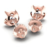 Round Diamonds 0.25CT Stud Earrings in 18KT Rose Gold