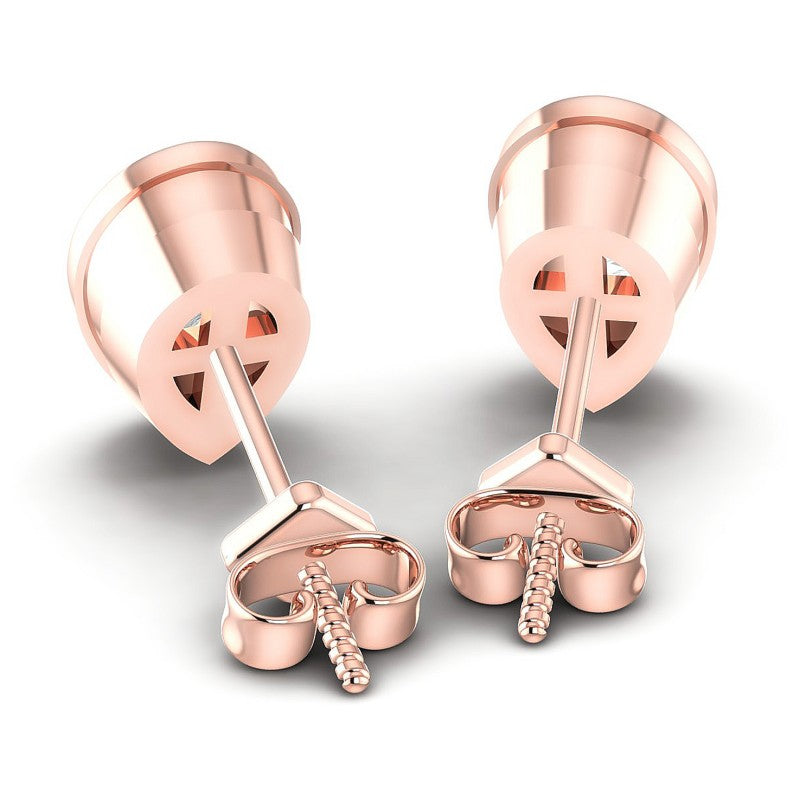 Pear Diamonds 1.00CT Stud Earrings in 18KT Rose Gold