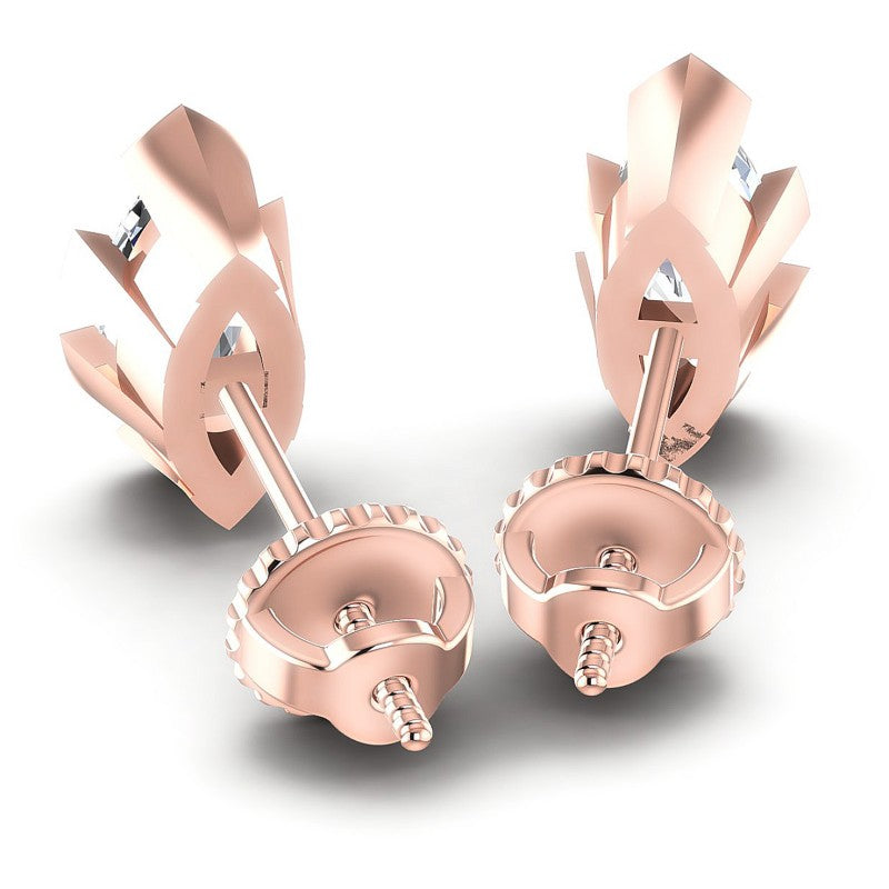 Marquise Diamonds 1.00CT Stud Earrings in 18KT Rose Gold
