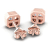 Ascher Diamonds 0.50CT Stud Earrings in 18KT Rose Gold