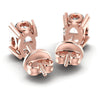 Oval Diamonds 0.50CT Stud Earrings in 18KT Rose Gold