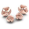 Round Diamonds 1.70CT Designer Studs Earring in 18KT Rose Gold