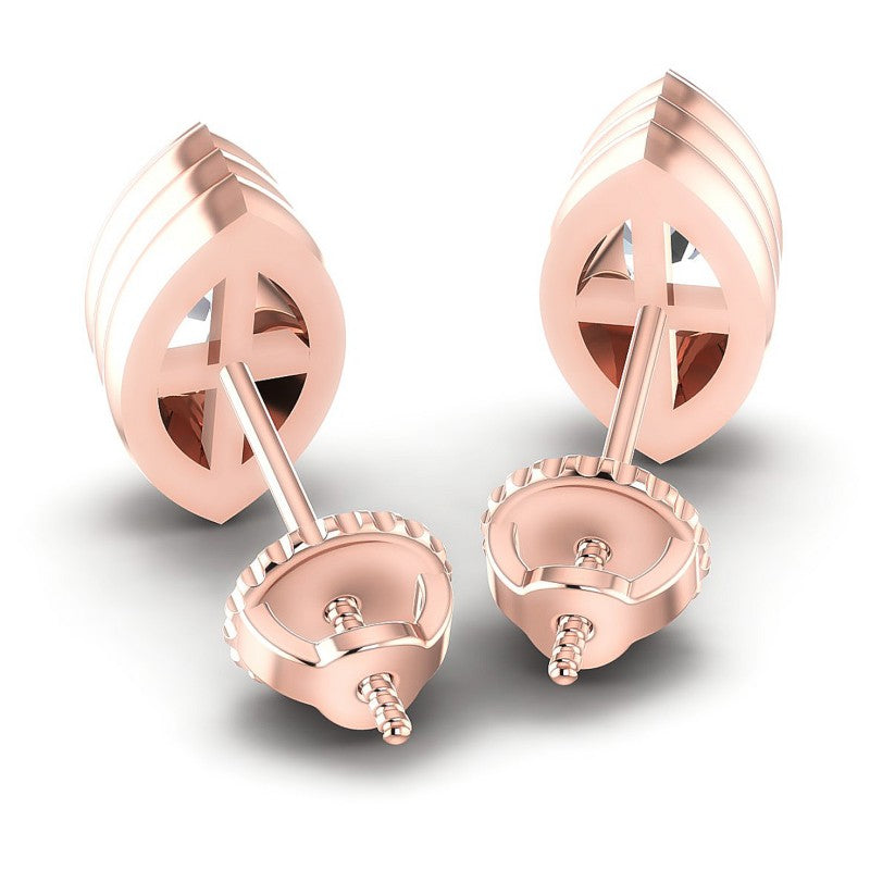 Marquise Diamonds 1.00CT Stud Earrings in 18KT Rose Gold